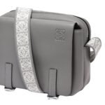 LOEWE XS MILITARY MESSENGER BAG IN SUPPLE SMOOTH CALFSKIN AND JACQUARD