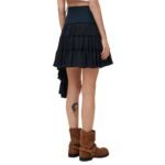 LOEWE RUFFLED SKIRT IN SILK