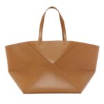 LOEWE XXL PUZZLE FOLD TOTE BAG IN SHINY CALFSKIN
