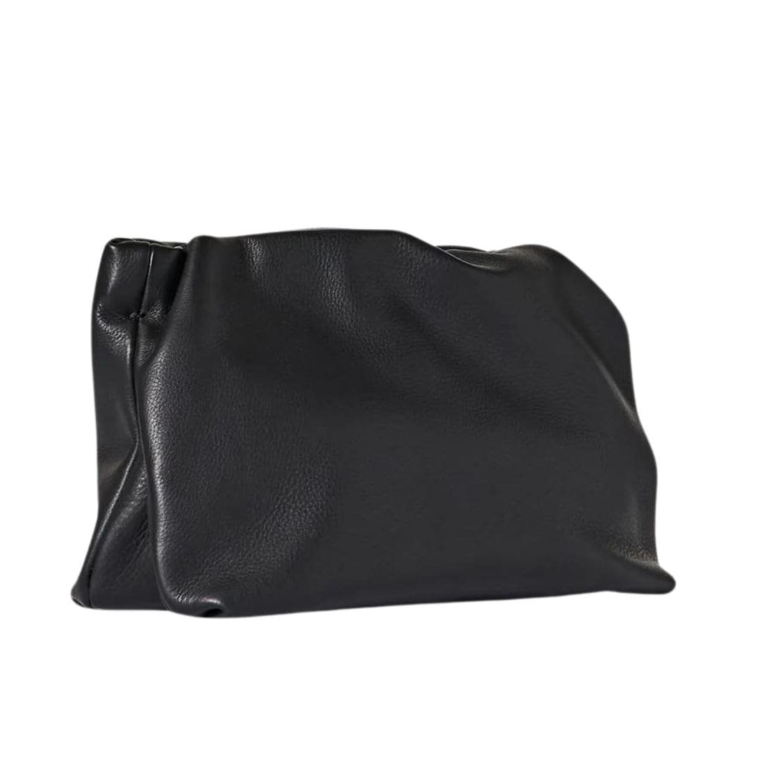 THE ROW BOURSE CLUTCH BAG IN LEATHER