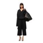 LOEWE DRAPED COAT IN WOOL BLEND