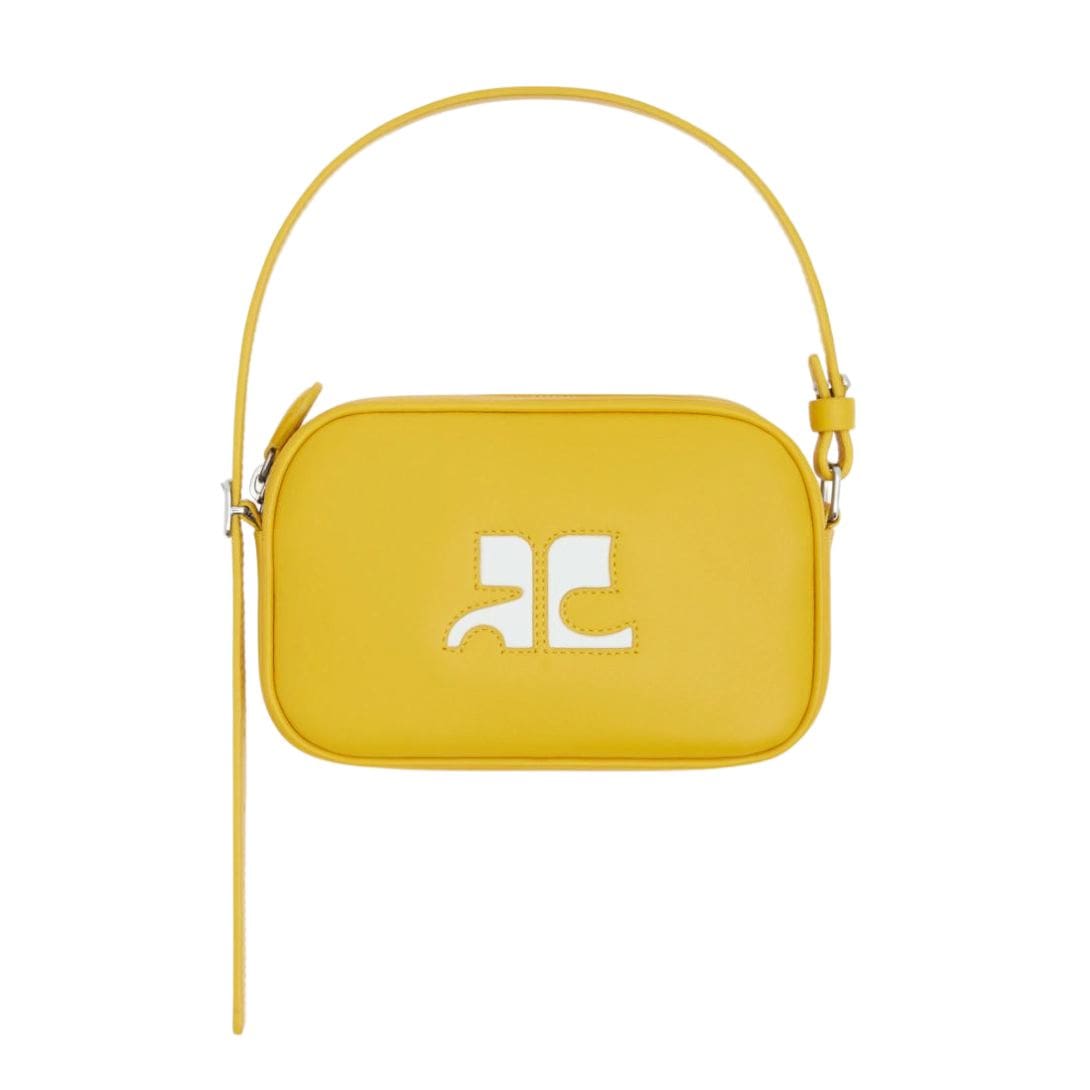 COURREGES SLIM LEATHER CAMERA BAG