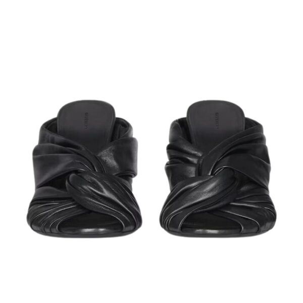 GIVENCHY TWIST MULES IN SATIN