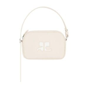 COURREGES SLIM LEATHER CAMERA BAG