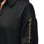 LOEWE CHAIN SHIRT DRESS IN SILK
