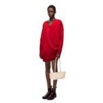 LOEWE DRAPED DRESS IN WOOL BLEND