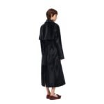 LOEWE LONG HAIRED CALFSKIN TRENCH COAT
