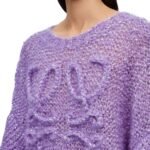 LOEWE ANAGRAM SWEATER IN MOHAIR BLEND