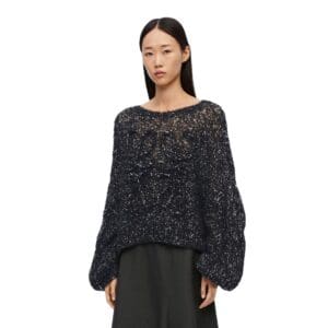 LOEWE ANAGRAM SWEATER IN MOHAIR BLEND