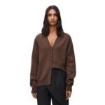 LOEWE ASYMMETRIC CASHMERE CARDIGAN