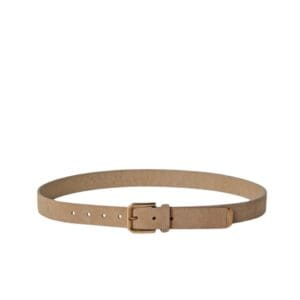BRUNELLO CUCINELLI REVERSED LEATHER BELT WITH SQUARE BUCKLE AND TIP