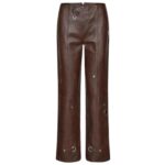 SAKS POTTS BONNIE PANTS — CHESTNUT
