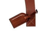 BRUNELLO CUCINELLI WATER RESISTANT FABRIC AND GRAINED CALFSKIN GARMENT BAG