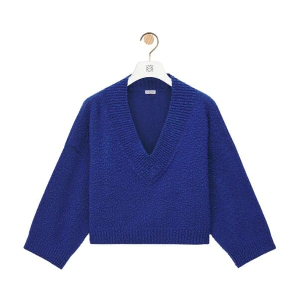 LOEWE CROPPED SWEATER IN WOOL BLEND