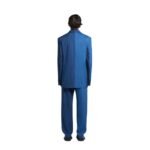 MARNI BLUE DEGRADE PINSTRIPE WOOL BLAZER