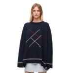 LOEWE DIAMOND PATTERED WOOL SWEATER