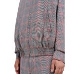 MARNI ORANGE CHECKED TECH WOOL BOMBER