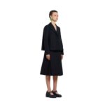 MARNI BLACK A LINE CADY JACKET WITH BACK PLEAT