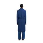 MARNI BLUE TROPICAL WOOL TRENCH COAT