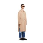 MARNI CAMEL WOOL AND CASHMERE TRENCH COAT