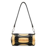 FENG CHEN WANG BLACK STRAP BAMBOO BAG
