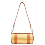 FENG CHEN WANG BROWN STRAP SMALL BAMBOO BAG