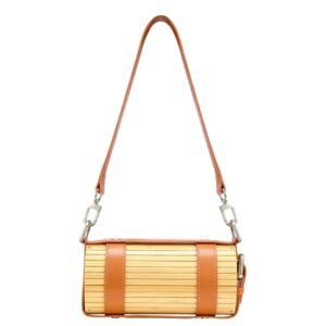 FENG CHEN WANG BROWN STRAP SMALL BAMBOO BAG