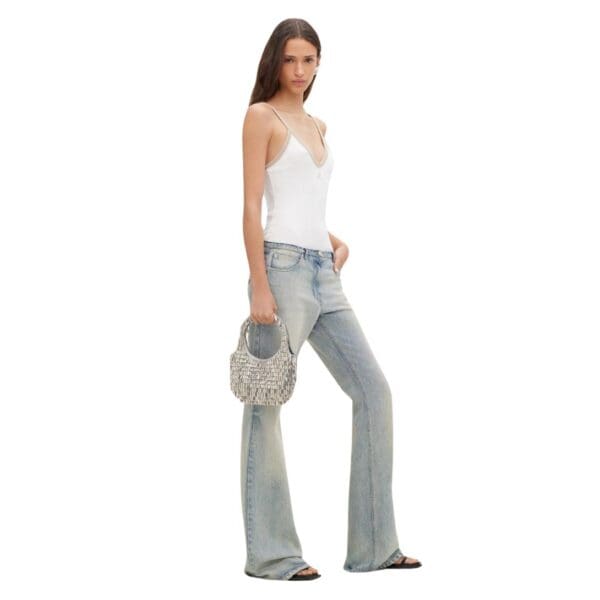 COURREGES HOLY EMBROIDERED MINI BAG