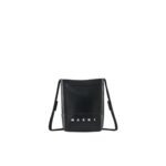 MARNI BLACK CROSSBODY BAG WITH SHOELACE STRAP