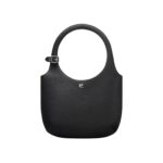 COURREGES HOLY GRAINED LEATHER BAG