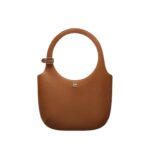 COURREGES HOLY GRAINED LEATHER BAG