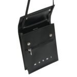MARNI BLACK POUCH WITH SHOELACE STRAP