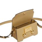 MARNI CAMEL LEATHER TRUNKAROO MINI SHOULDER BAG