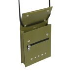 MARNI GREEN POUCH WITH SHOELACE STRAP
