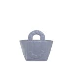 MARNI GREY LEATHER SWEEDY SMALL TOTE BAG