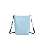 MARNI LIGHT BLUE CROSSBODY BAG WITH SHOELACE STRAP