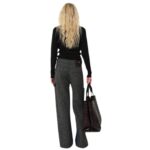 SAKS POTTS HIK PANTS — INDIGOHERRINGBONE GREY