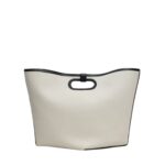 ALAIA FOLDED LARGE BAG IN CANVAS