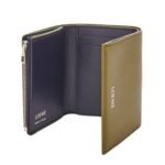 LOEWE TRIFOLD WALLET WITH ZIP IN SHINY CALFSKIN