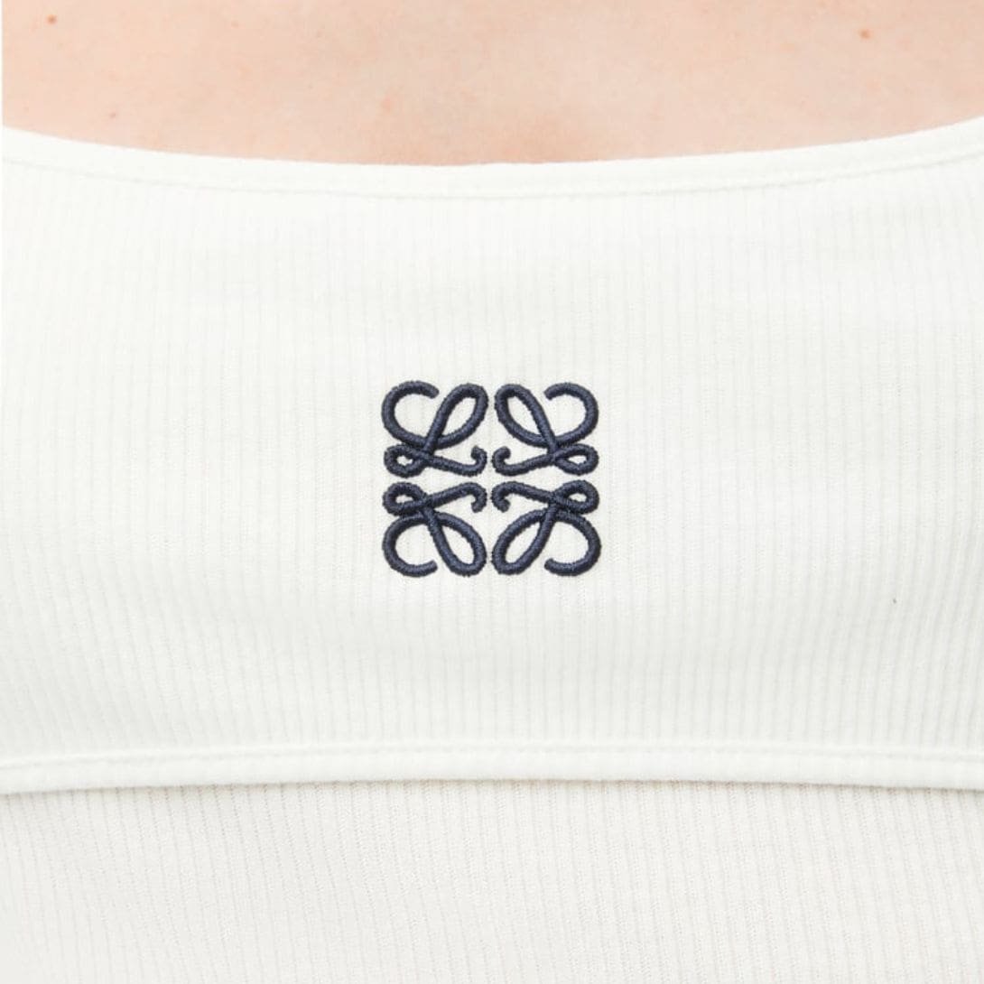 LOEWE ANAGRAM TANK TOP IN COTTON WITH STRAP