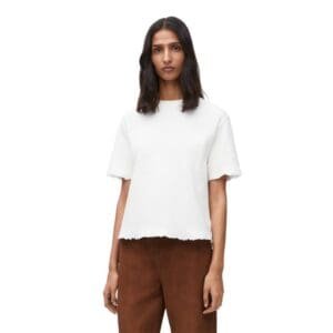 LOEWE BOXY FIT COTTON BLEND T SHIRT