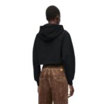 LOEWE CROPPED COTTON HOODIE