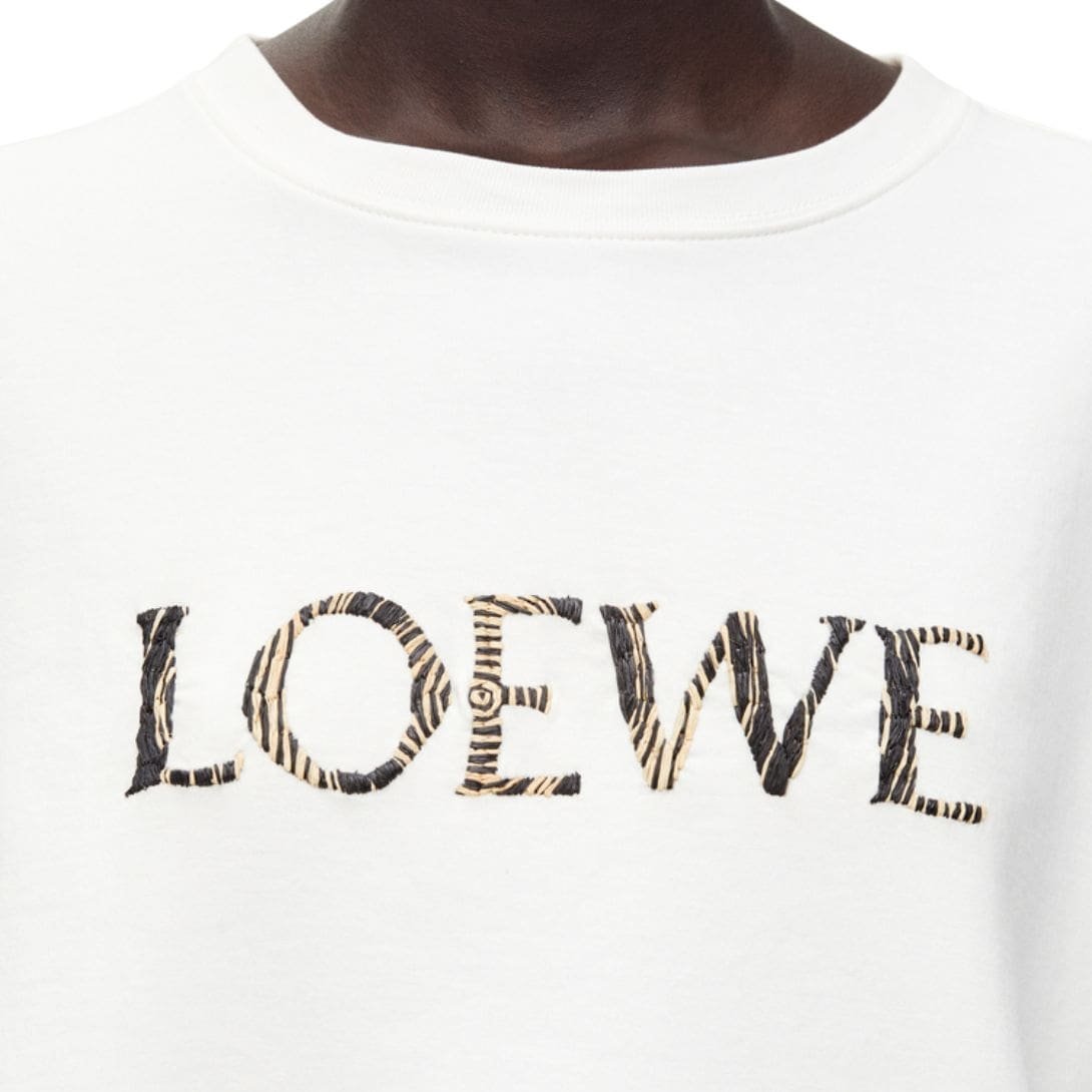 LOEWE CROPPED T SHIRT IN COTTON BLEND