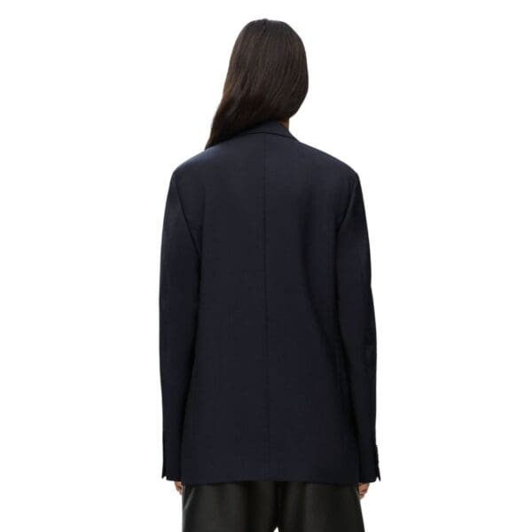 LOEWE DOUBLE BREASTED WOOL AND MOHAIR JACKET