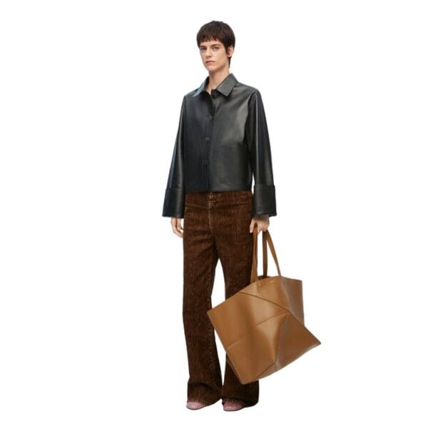 LOEWE JACKET WITH LAPELS IN LAMB NAPPA