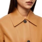 LOEWE JACKET WITH LAPELS IN LAMB NAPPA