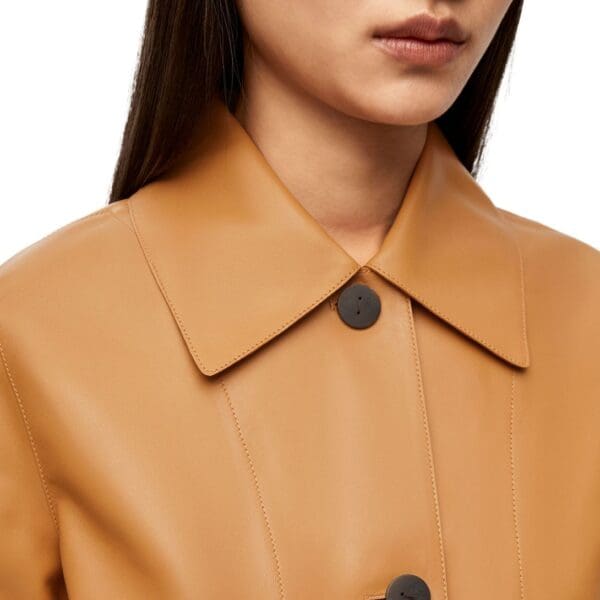 LOEWE JACKET WITH LAPELS IN LAMB NAPPA