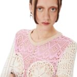 MARINE SERRE REGENERATED CROCHET SLEEVELESS PULLOVER