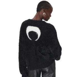 MARINE SERRE WILD FLUFFY KNIT CREWNECK PULLOVER