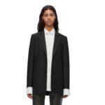 LOEWE TAILORED JACKET IN WOOL AND MOHAIR
